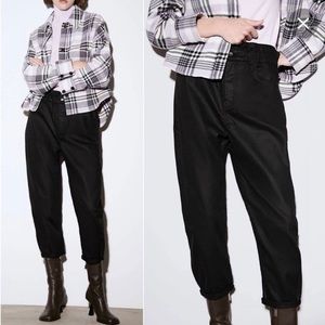 Zara waxed jeans